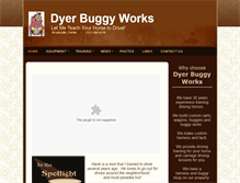 Tablet Screenshot of dyerbuggyworks.com